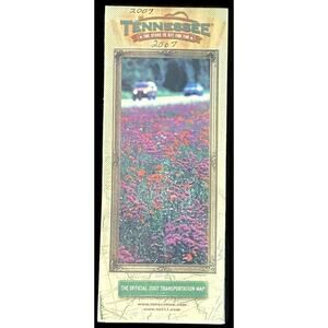 Tennessee State Map 2007 Official Vacation Touring Trip Visitor Guide Interstate
